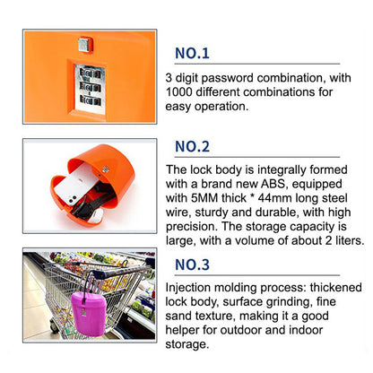 Safe Box 2L 3-Digit Combination Lock